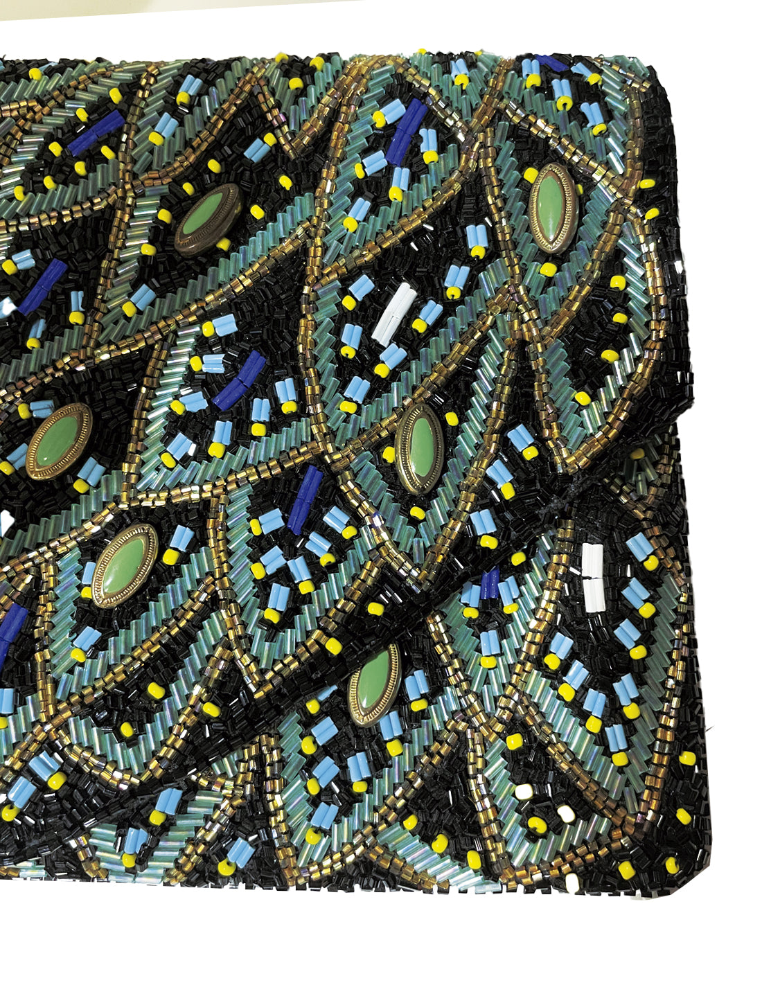 Cartera de mano inspiración pavo real - peacock
