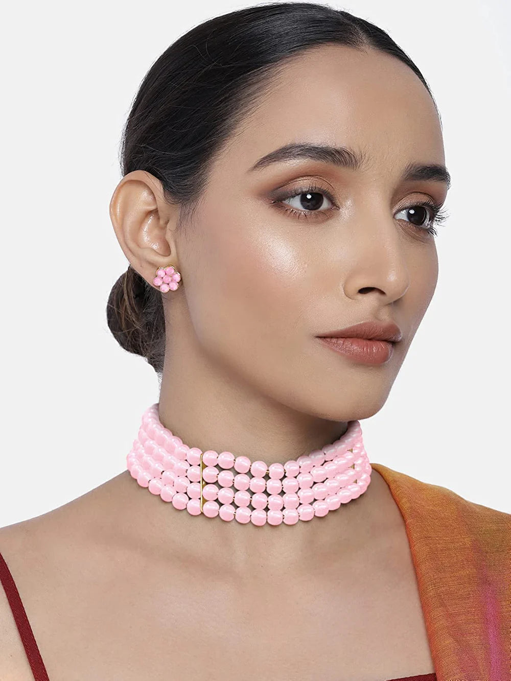 Choker de bolitas 4 tiras