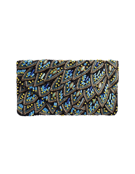 Cartera de mano inspiración pavo real - peacock